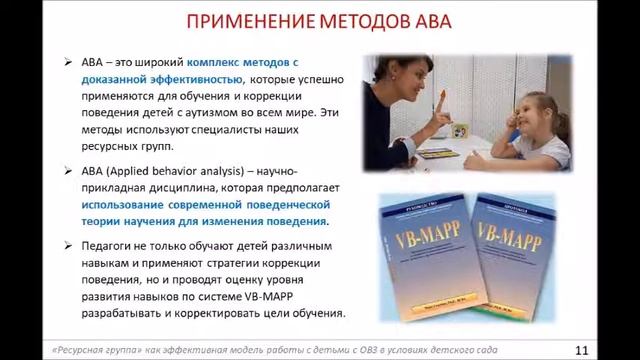 Ресурсная группа как эффективная модель работы с детьми с ОВЗ в условиях детского сада