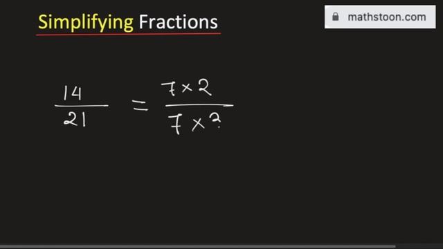 Learn to simplify 14/21 | 14/21 Simplified