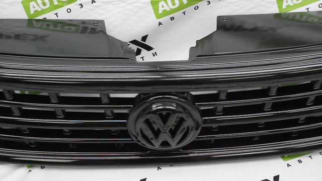 VW Polo 6 liftback с 2020- года. Решётка черный глянец со знаком