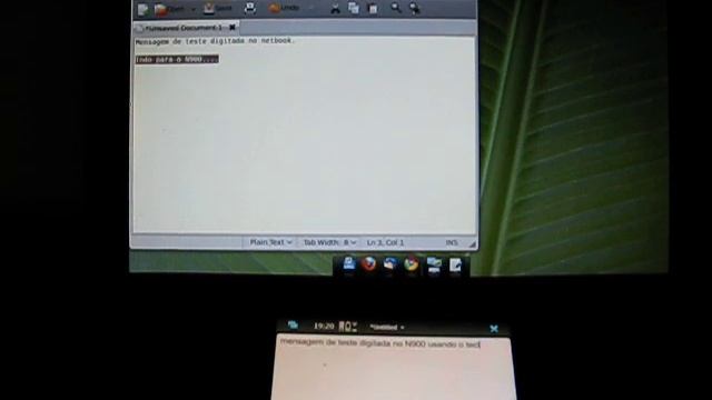 Compartilhando teclado e mouse entre netbook e N900: Synergy