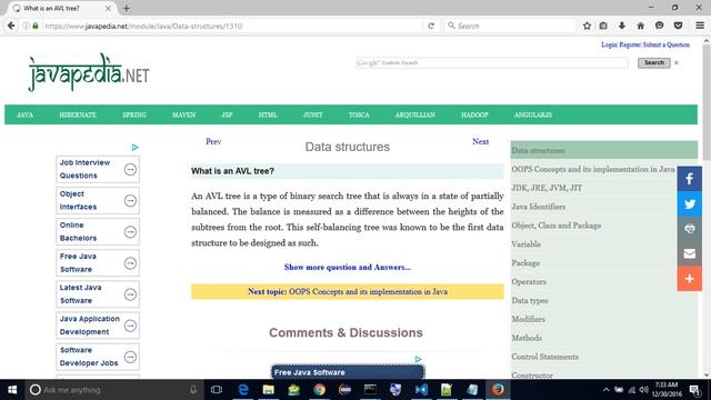 What is an AVL tree?
| javapedia.net