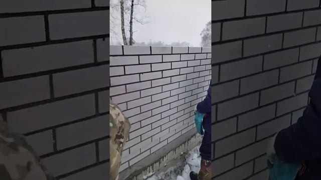 кладка кирпича расшивка кладки зимой