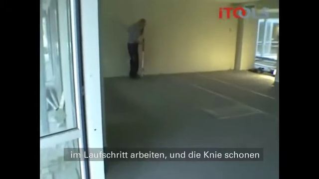 Klebebandabroller mit Führungsstange und Pedal zum Abschneiden
