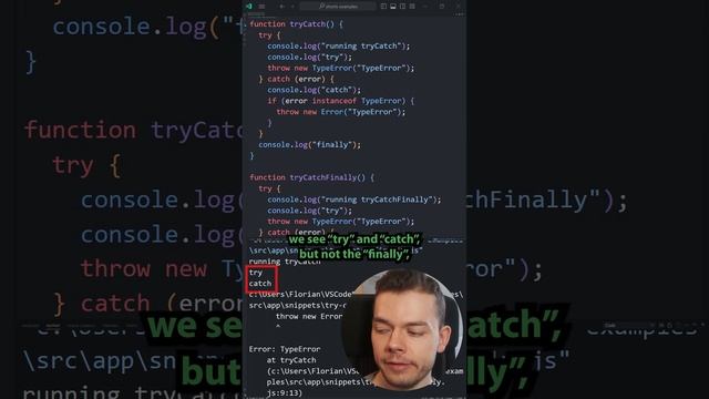 After Try/Catch vs Try/Catch/Finally ? #programmer #programming #learntocode #javascript