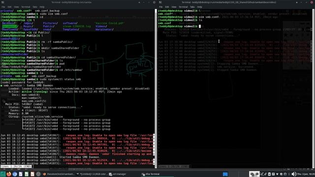 basic samba 2 - hosting a shared folder using samba