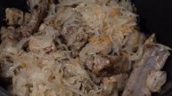 Тушёная квашеная капуста с перловкой и свининой ( Mulgikapsad)