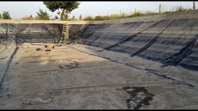 Суу сактагычты геомембрана менен курам десеңиз сөзсүз көрүңүз!
