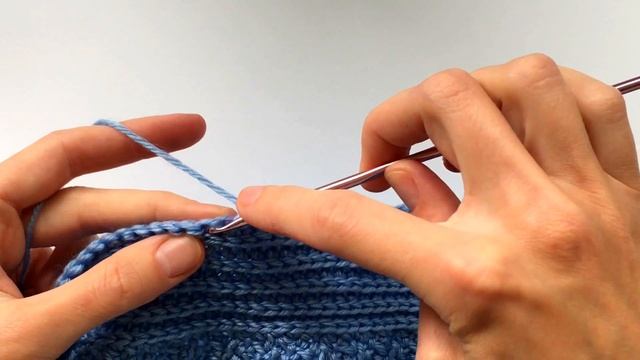 Английская резинка крючком