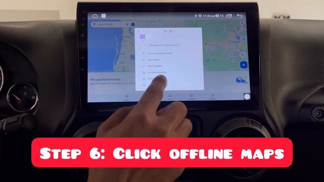 How to setup offline maps on android head unit  google maps