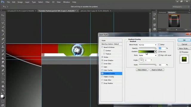 Speed Art #8 | My New Channel BG | C4D & Photoshop