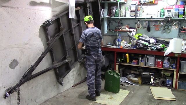 лайфхак. размещение прицепа в гараже