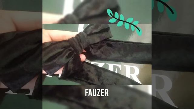 Длинный бархатный бант заколка для волос FAUZER
