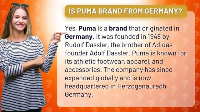 Is Puma brand from Germany?