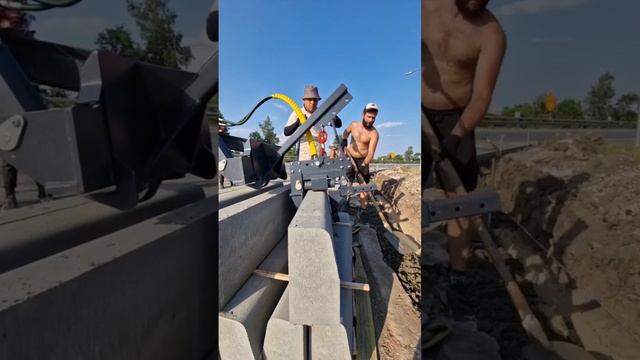 🚧 Укладка бордюра на Мини-Погрузчике BAUMECH | Бордюроукладчик #минипогрузчик #дорожныеработы