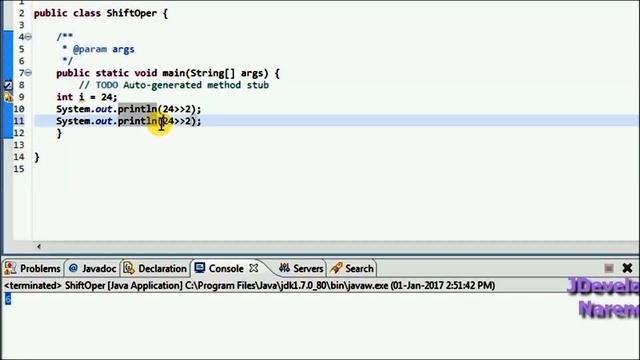 07-Core Java Tutorial Operators|Part 3|Right|Left Shift|Unsigned Right Shift|Assignment Operators