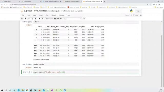 Python #4 Introduction à Pandas