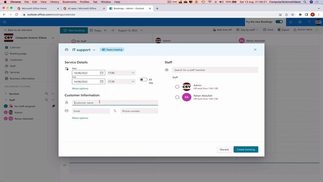 How to USE Microsoft Bookings for Office 365 On a Mac - Tutorial 4  - Edit Booking - Basic Tutorial