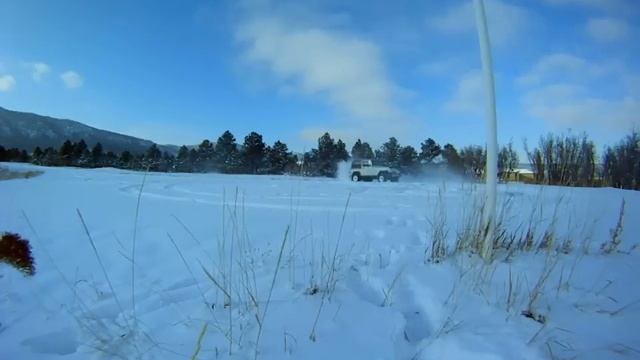 GoPro HERO 960- Jeep wrangler in snow
