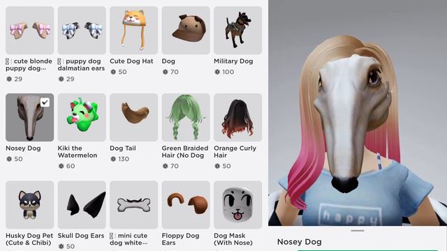 Unbelievable Roblox Skin - Who's the Funny Dog with the Long Nose?