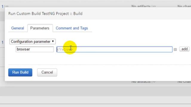 How to pass the parameter to build in TeamCity