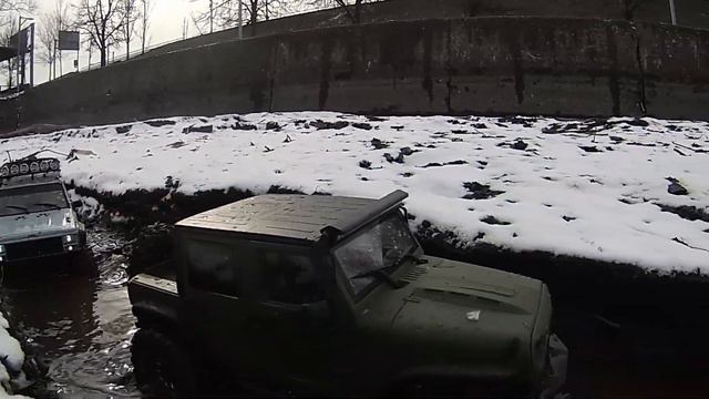 RC Трофи рейд. Вода, камни и грязь. RC Trophy Raid. Water, rocks , and dirt