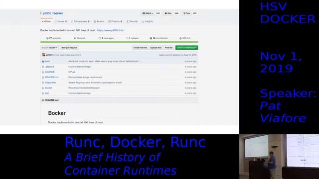 HSV.docker - Nov 1st, 2019 - RunC Docker, Runc -  A Brief History of Container Runtimes