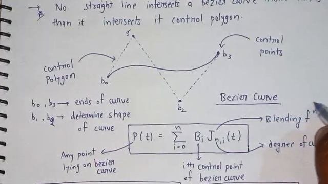 What is Bezier curve in computer graphics  Bezier curve explanation Eng-Hin  Lec-37
