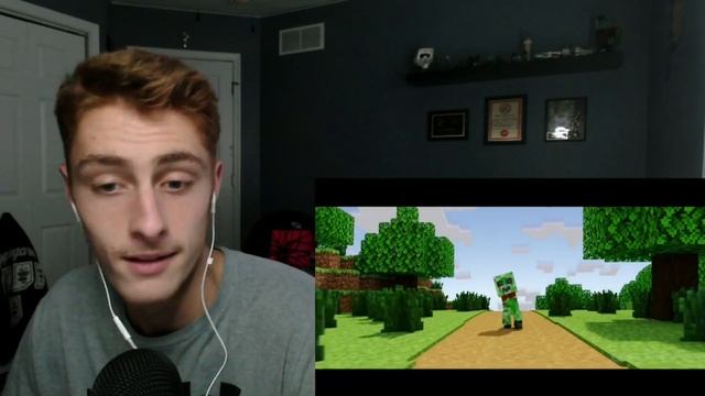 FRIENDLY?! "Sad Creeper" [Scary Version] Minecraft Music Video | REACTION