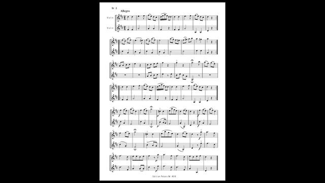 Mozart - 12 Horn Duos for 2 Violins K. 487