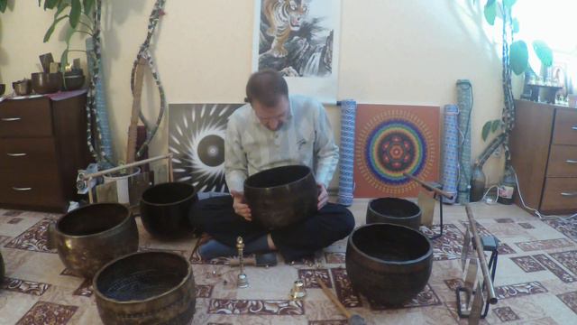 46. Поющие чаши ХРАМОВЫЕ GRAND. Тибетские ДЗЕН чаши для медитация. Звукотерапия. ЙОГА . Singing Bowl