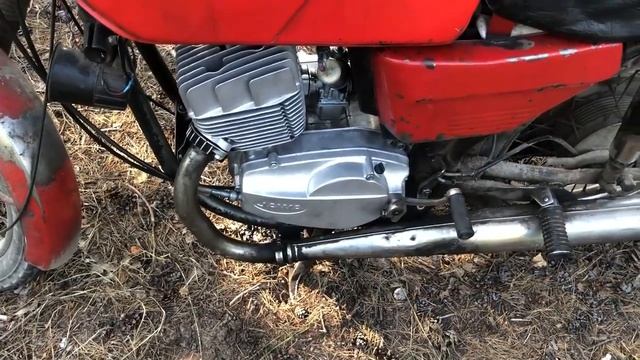 Двигатель Ява Jawa 350638 тест 23.06.2021 после ремонта г. Иваново
