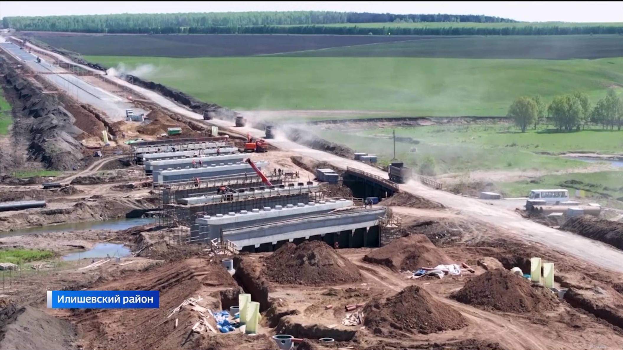 «Вести» расскажут, как идут работы на новом участке трассы М-7 «Волга» в Башкирии
