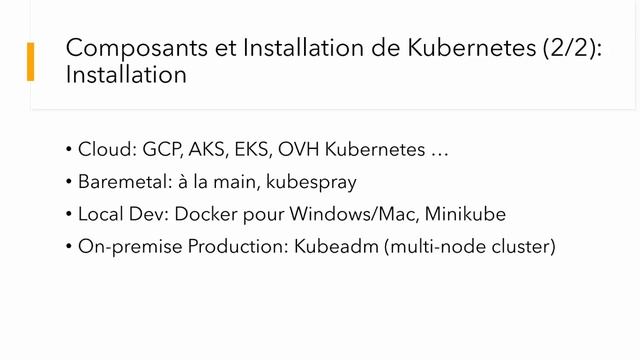 Kubernetes Formation FR - Les différentes méthodes d’installation de Kubernetes en 3 minutes - K8S
