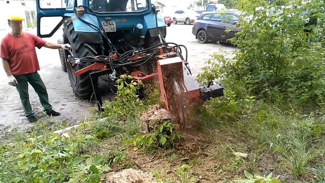 74 Измельчитель пней дисковый d700мм на МТЗ-82  Mulcher