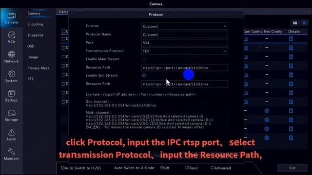 【How to】add the 3rd party IPC by RTSP protocol