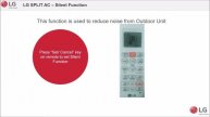 LG Split Air Conditioner: Silent Function