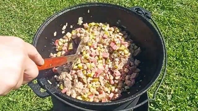 Сборная солянка мясная Суп Простой рецепт очень вкусной солянки
