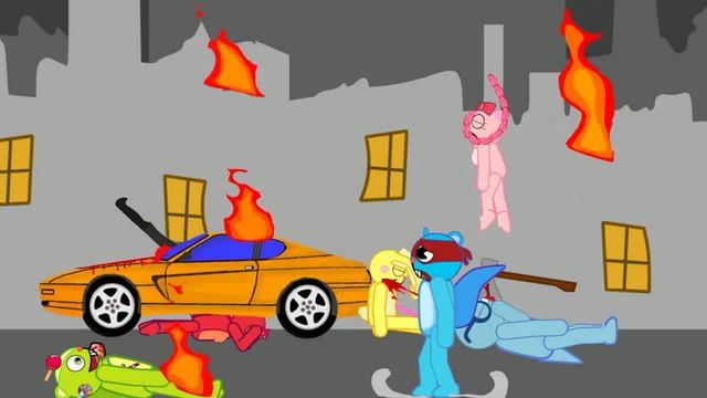 Fligpy Vs Splinter(Dc2 Animation  ) Прапор против Супер Белки(Анимация Рисуем мультфильмы 2 )