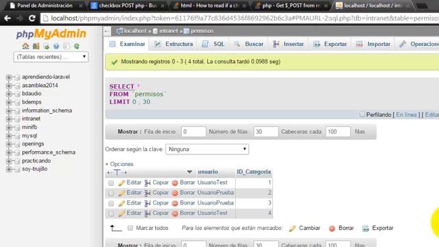 Intranet Simple usando PHP y MySQL 09 - Eliminar, Actualizar y Agregar Registros