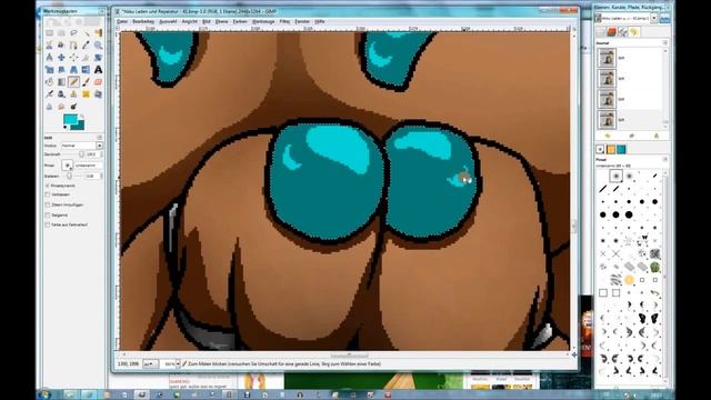 Cyborg - 11 and 2 - Speed Paint with Gimp 2.6 and Photoshop 7.0