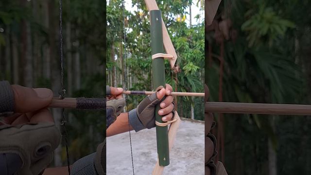 Bamboo Creations with Green Bamboo archer #Bamboo #Diy #Slingshots #Bambooart