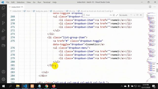 bootstrap project part-5|class-17|Batch-10|Gazipur