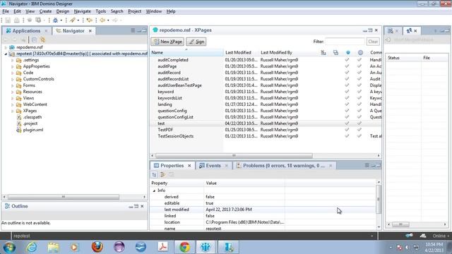 XPageTips - Mercurial Branching and Merging in Domino Designer 9