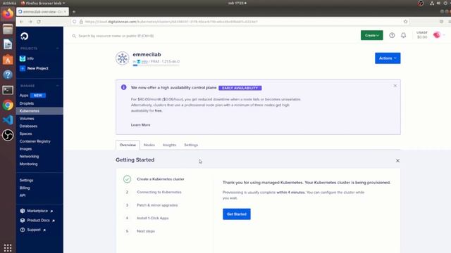 PILLOLE DI KUBERNETES | Creare un cluster su DigitalOcean