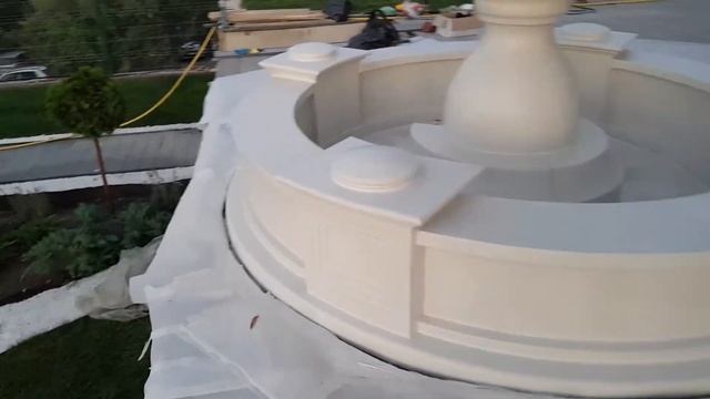 Покраска фонтана краской First New Material, "Жидкий камень Н5000" в Севастополе, Республика Крым