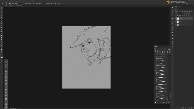 Intro and Lineart stage (Photoshop)/Часть 1