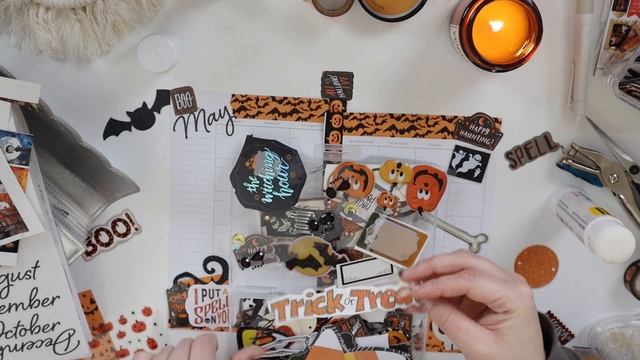My Halloween Planner, Halfoween + May Layout |Halloween Happy