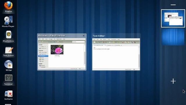 Gnome Shell Tiled View