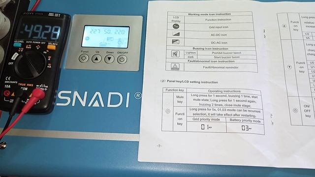 2384623104  test SNADI 6000W 48vdc Pure sine wave inverter power 6000 watt