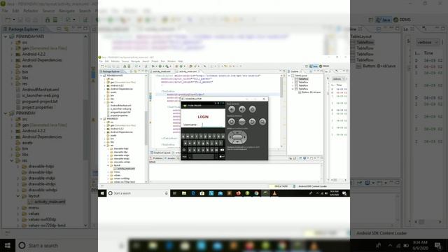 membuat scroll layout pada aplikasi Eclipse